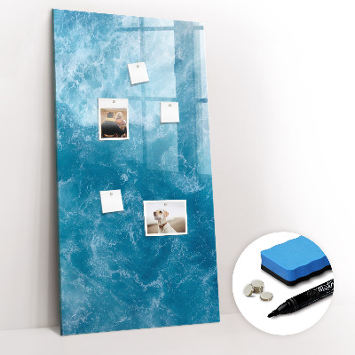 Magnetisch memobord van glas voor aan de muur Water, zee, oceaan