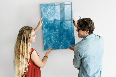 Magnetisch memobord van glas voor aan de muur Water, zee, oceaan