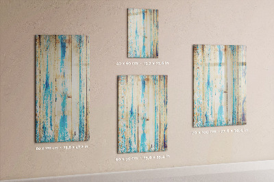 Magnetisch memobord van glas voor aan de muur Verouderd hout
