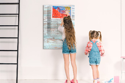 Wandbord van glas magnetisch en uitwisbaar Pastelborden