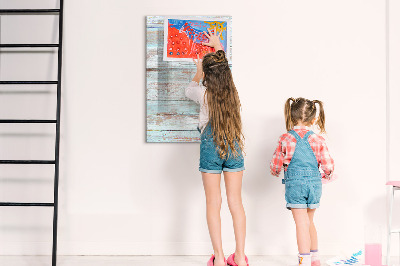 Wandbord van glas magnetisch en uitwisbaar Pastelborden