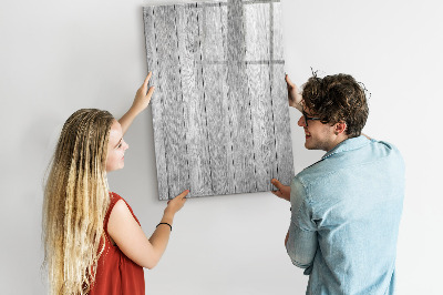 Magnetisch memobord van glas voor aan de muur Houten planken