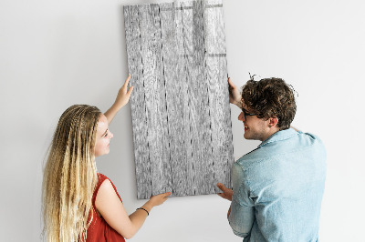Magnetisch memobord van glas voor aan de muur Houten planken