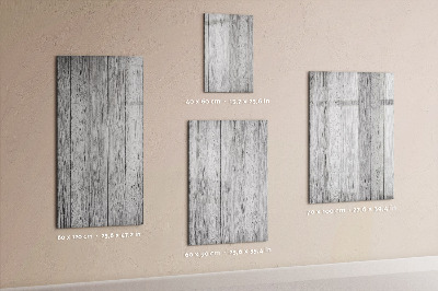 Magnetisch memobord van glas voor aan de muur Houten planken