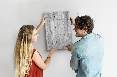 Magnetisch memobord van glas voor aan de muur Houten planken