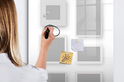 Magnetisch memobord van glas voor aan de muur Fotolijsten