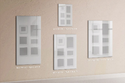 Magnetisch memobord van glas voor aan de muur Fotolijsten