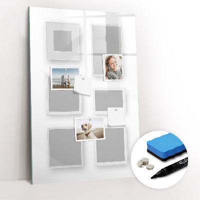 Magnetisch memobord van glas voor aan de muur Fotolijsten
