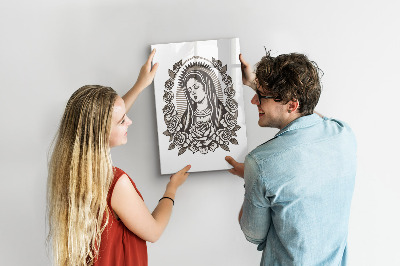 Magnetisch memobord van glas voor aan de muur Maagd van Guadalupe