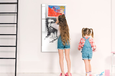 Wandbord van glas magnetisch en uitwisbaar Jezus Christus