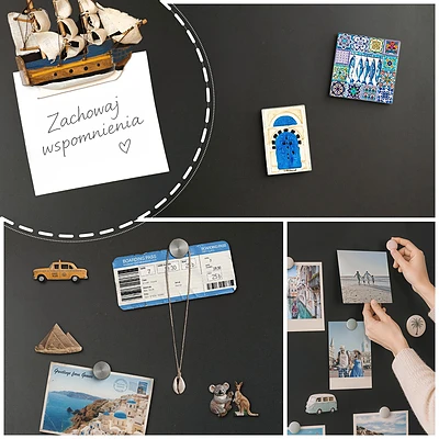 Rond metalen magneetbord met een diameter van 50 cm