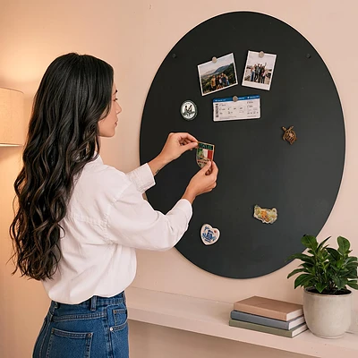 Rond magnetisch wandbord met een diameter van 70 cm