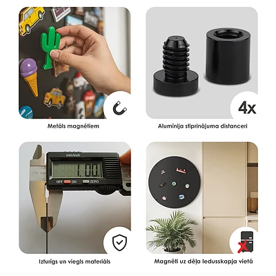 Rond magnetisch wandbord met een diameter van 70 cm