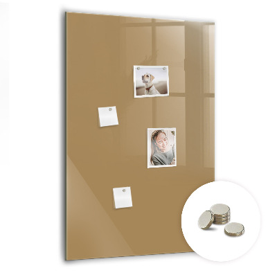 Magneetbord Donkerbeige kleur