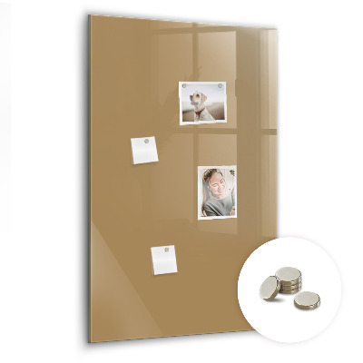 Magneetbord Donkerbeige kleur
