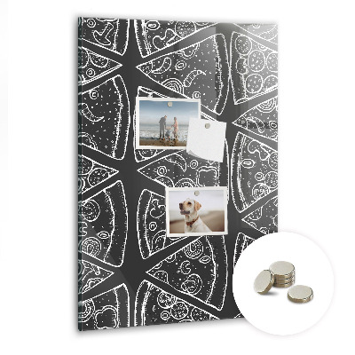 Magneetbord Tekening van een pizza