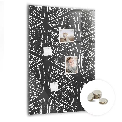 Magneetbord Tekening van een pizza