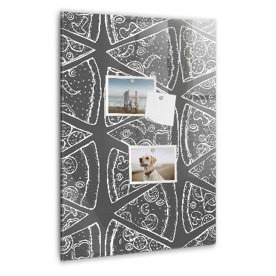 Magneetbord Tekening van een pizza