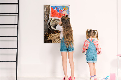 Magnetisch bord Een kopje koffie