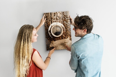 Magnetisch bord Een kopje koffie