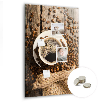 Magnetisch bord Een kopje koffie