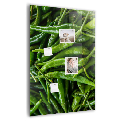 Magneetbord Groene paprika's
