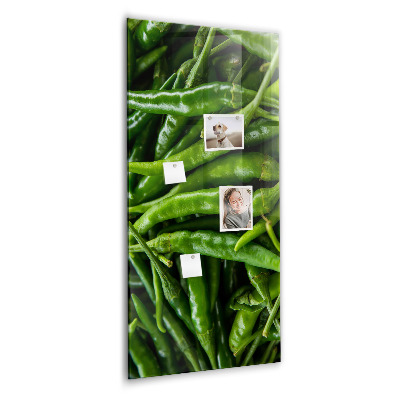Magneetbord Groene paprika's