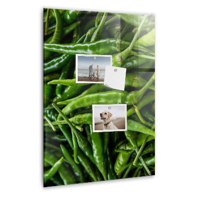 Magneetbord Groene paprika's