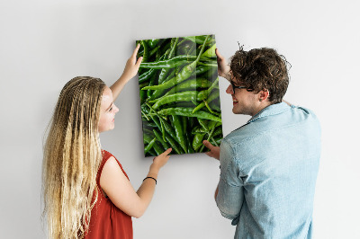 Magneetbord Groene paprika's