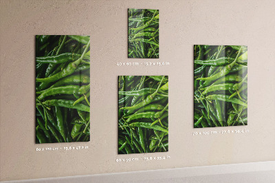 Magneetbord Groene paprika's