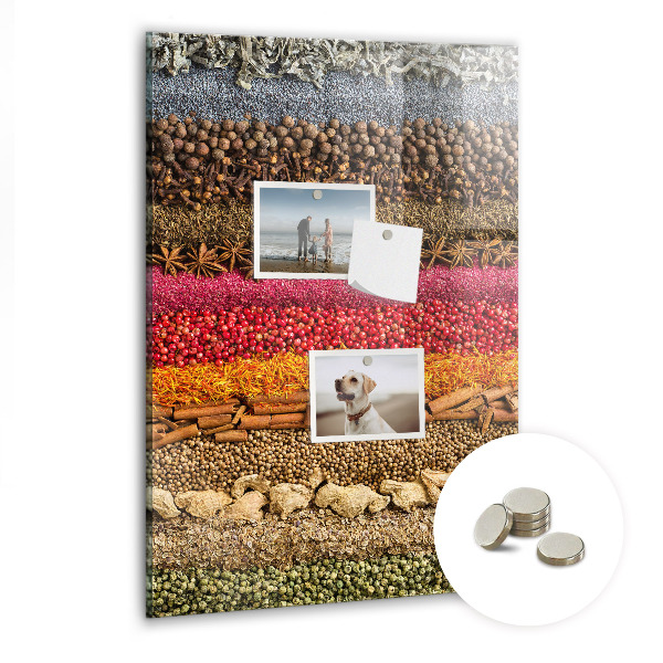 Memo bord Rijen met kruiden