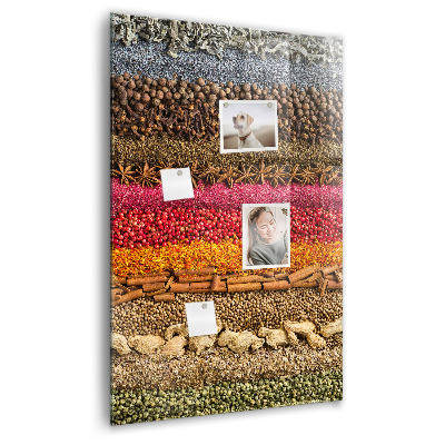 Memo bord Rijen met kruiden