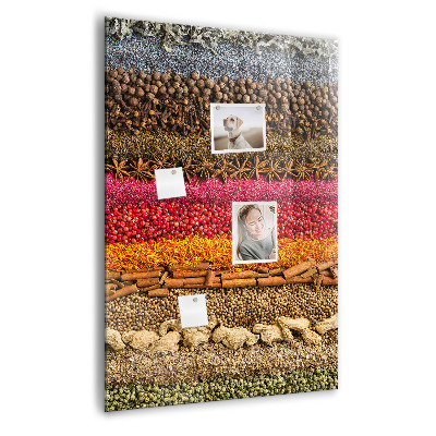 Memo bord Rijen met kruiden