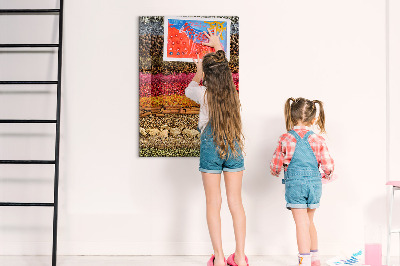 Memo bord Rijen met kruiden