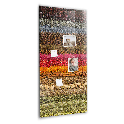 Memo bord Rijen met kruiden