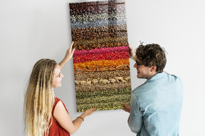 Memo bord Rijen met kruiden