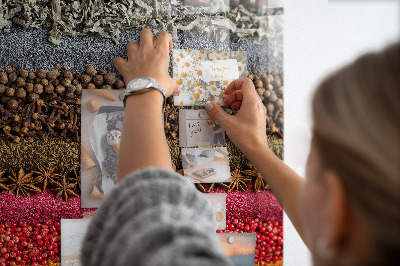 Memo bord Rijen met kruiden