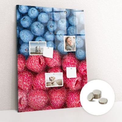 Magnetisch bord Bosbessen en frambozen