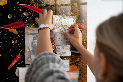 Memo bord Een explosie van smaken