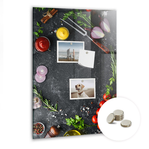 Magneetbord Pizza-ingrediënten