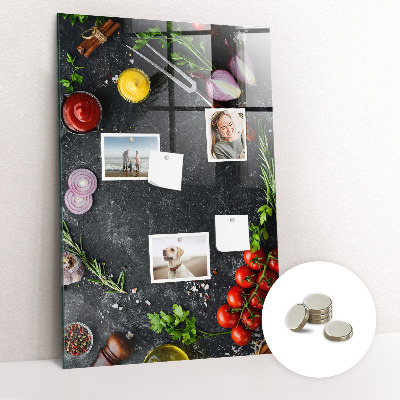 Magneetbord Pizza-ingrediënten