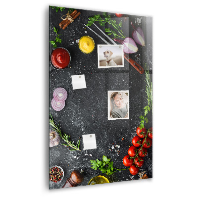 Magneetbord Pizza-ingrediënten