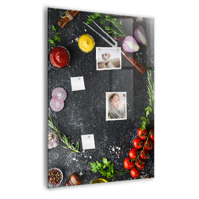 Magneetbord Pizza-ingrediënten