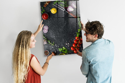 Magneetbord Pizza-ingrediënten