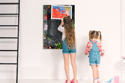 Magneetbord Pizza-ingrediënten