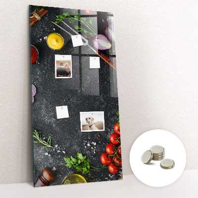 Magneetbord Pizza-ingrediënten