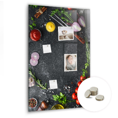 Magneetbord Pizza-ingrediënten