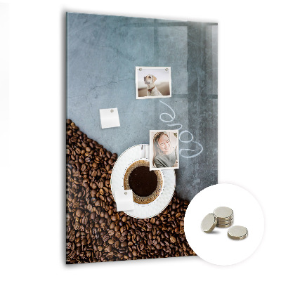 Magneetbord Een kopje koffie