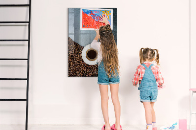 Magneetbord Een kopje koffie