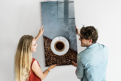 Magneetbord Een kopje koffie